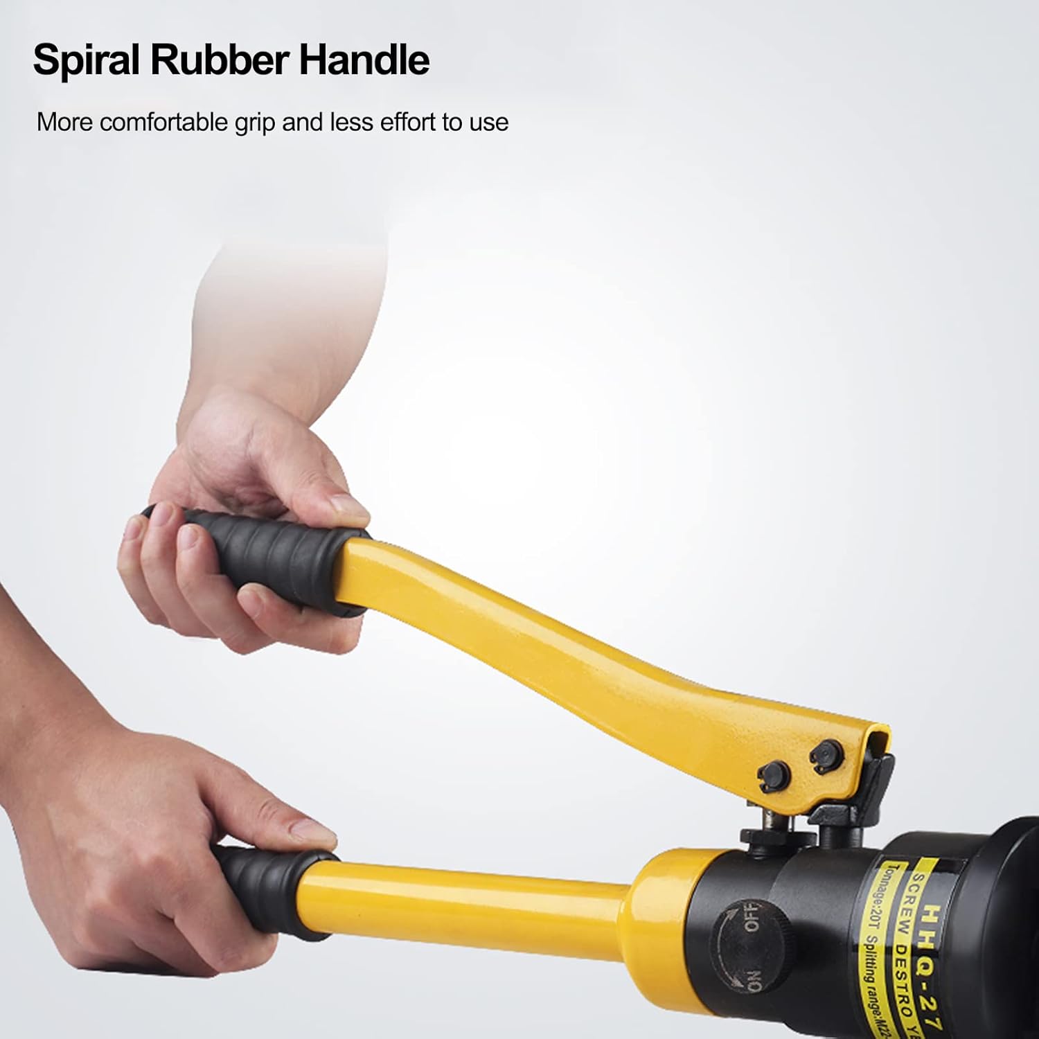 Huanyu Hydraulic Nut Extractor Manual Screw Splitter 20T Rusty Nut Cutter for Screw of M22-M27 HHQ-27