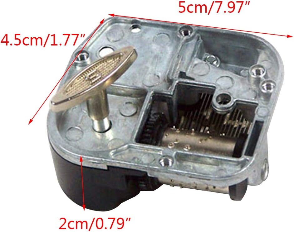 Musical Movement 8 Tones Music Box Movement Mechanical Clockwork Windup Rotate Musical