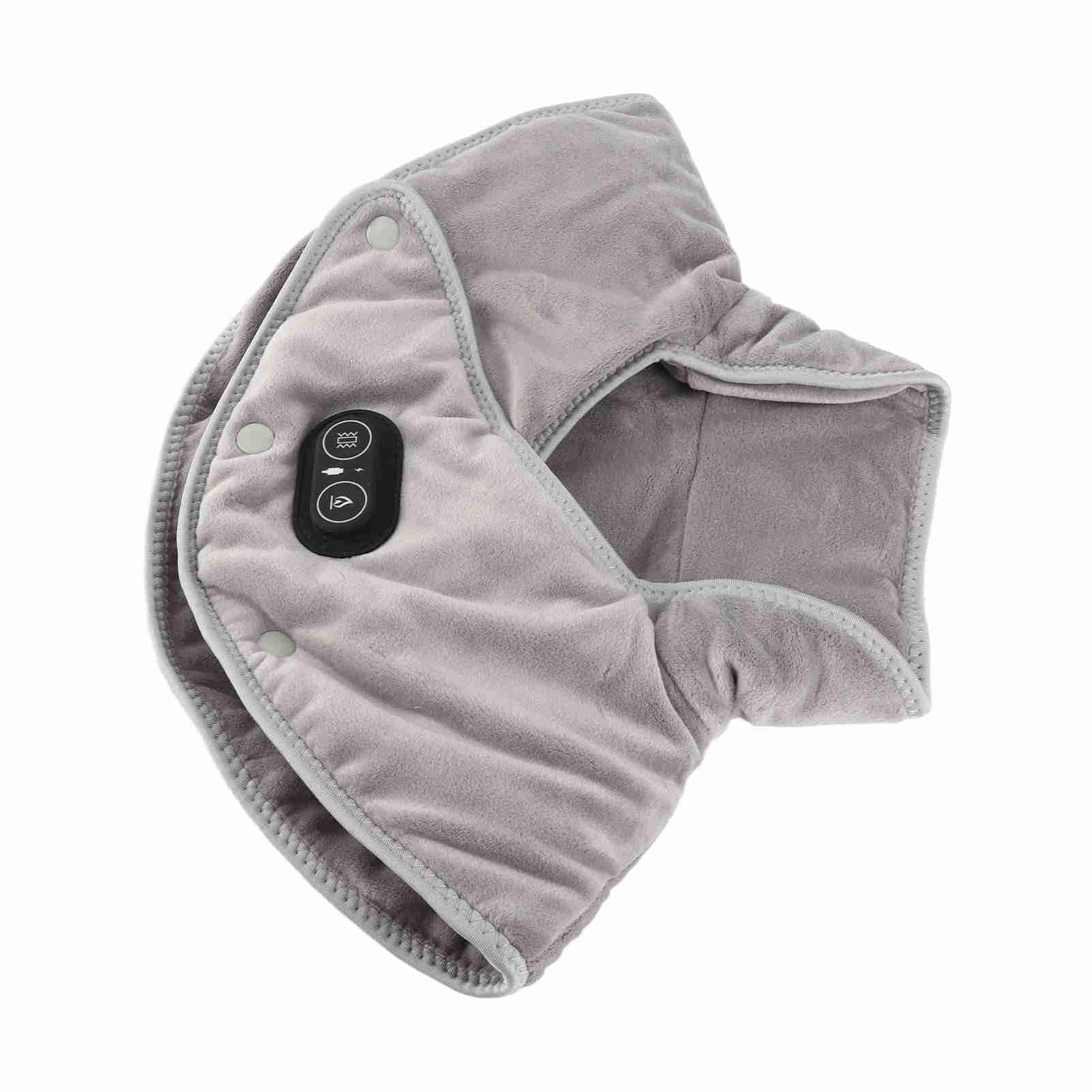 Envoltura Eléctrica para el Cuello Y los Hombros, Almohadilla Térmica para el Cuello Y los Hombros, Masajeador de Vibración, Bufanda Calentada, Soporte Térmico para el Cuello, Calentador para el Cuell