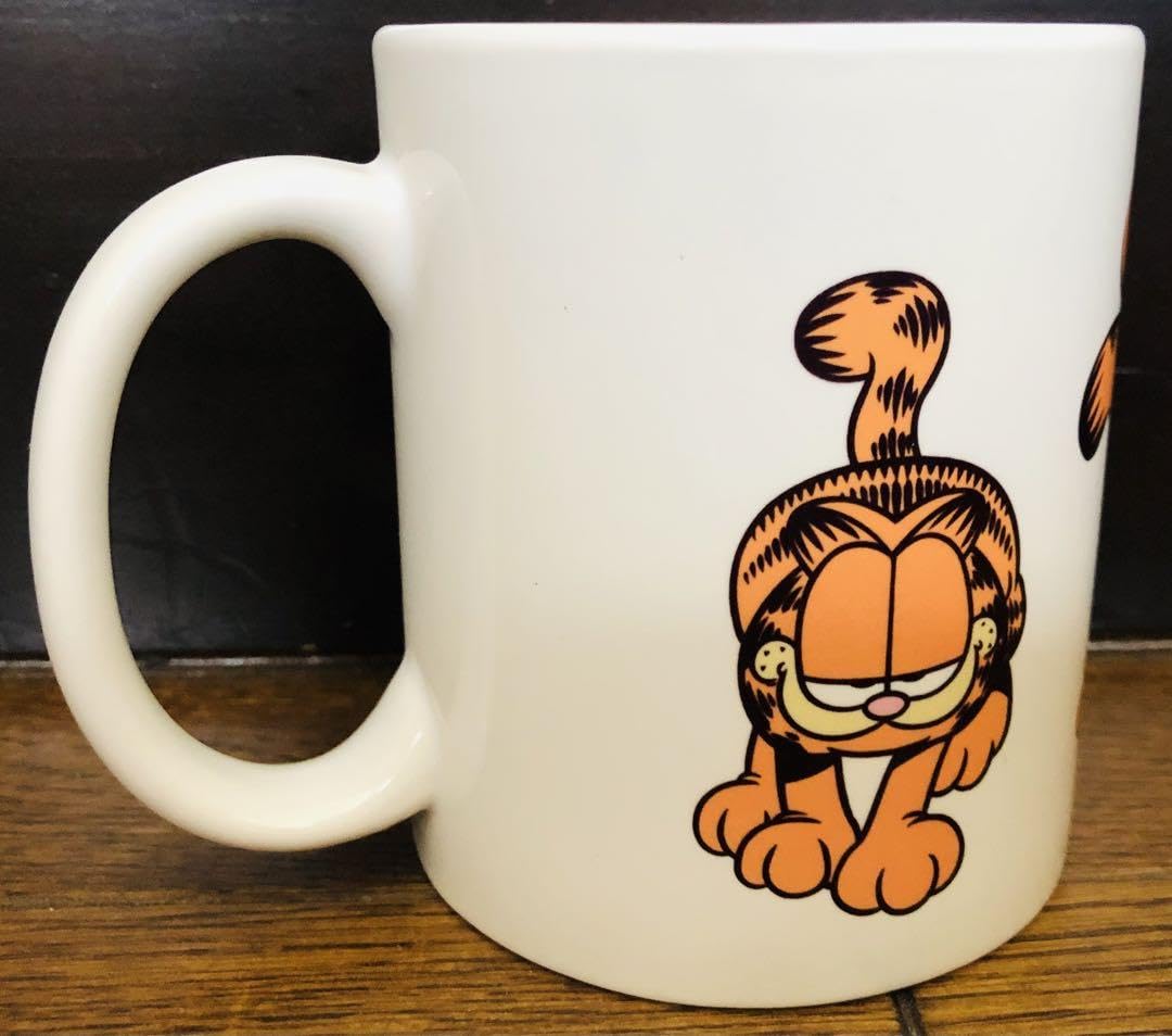 Amazon.co.jp: GARFIELD ガーフィールド マグカップ 陶器 白