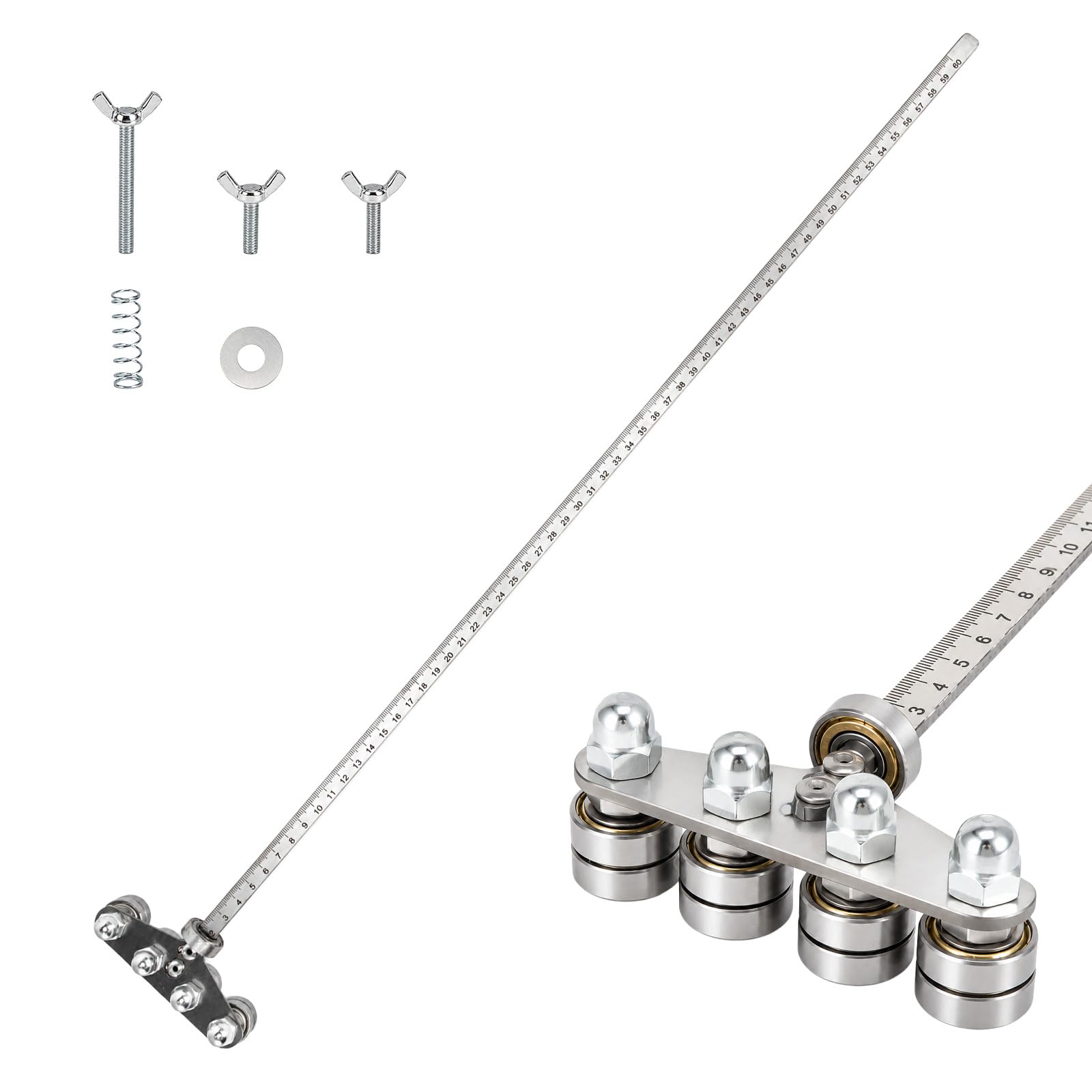 Circular Saw Guide Rail, Adjustable Stainless Steel Cutting Guide Tool
