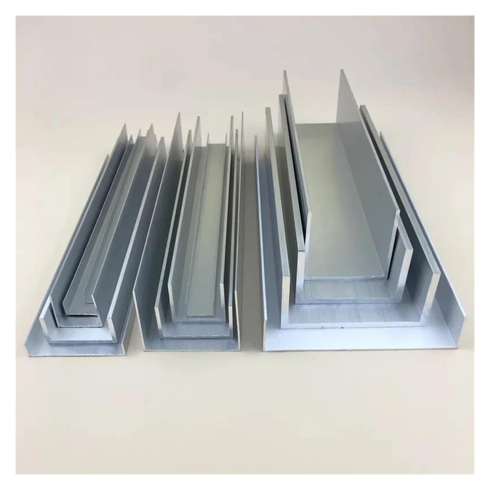 Ranura for tarjeta fija con perfil de canal en U de aluminio, 2 uds. | Ligero(40x20x1.2mm 2pcs)