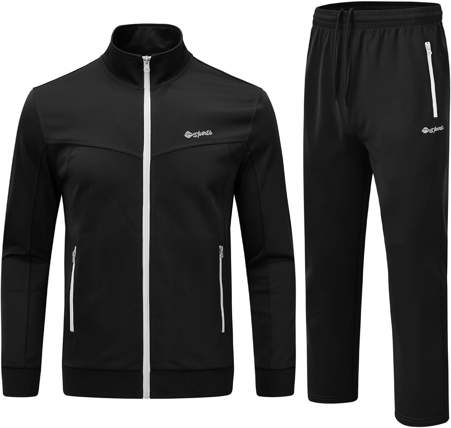 Rdruko Men's Tracksuit Sweatsuits 2 Piece Set Athletic Jogging Gym Activewear Sweat Track Suits Sets