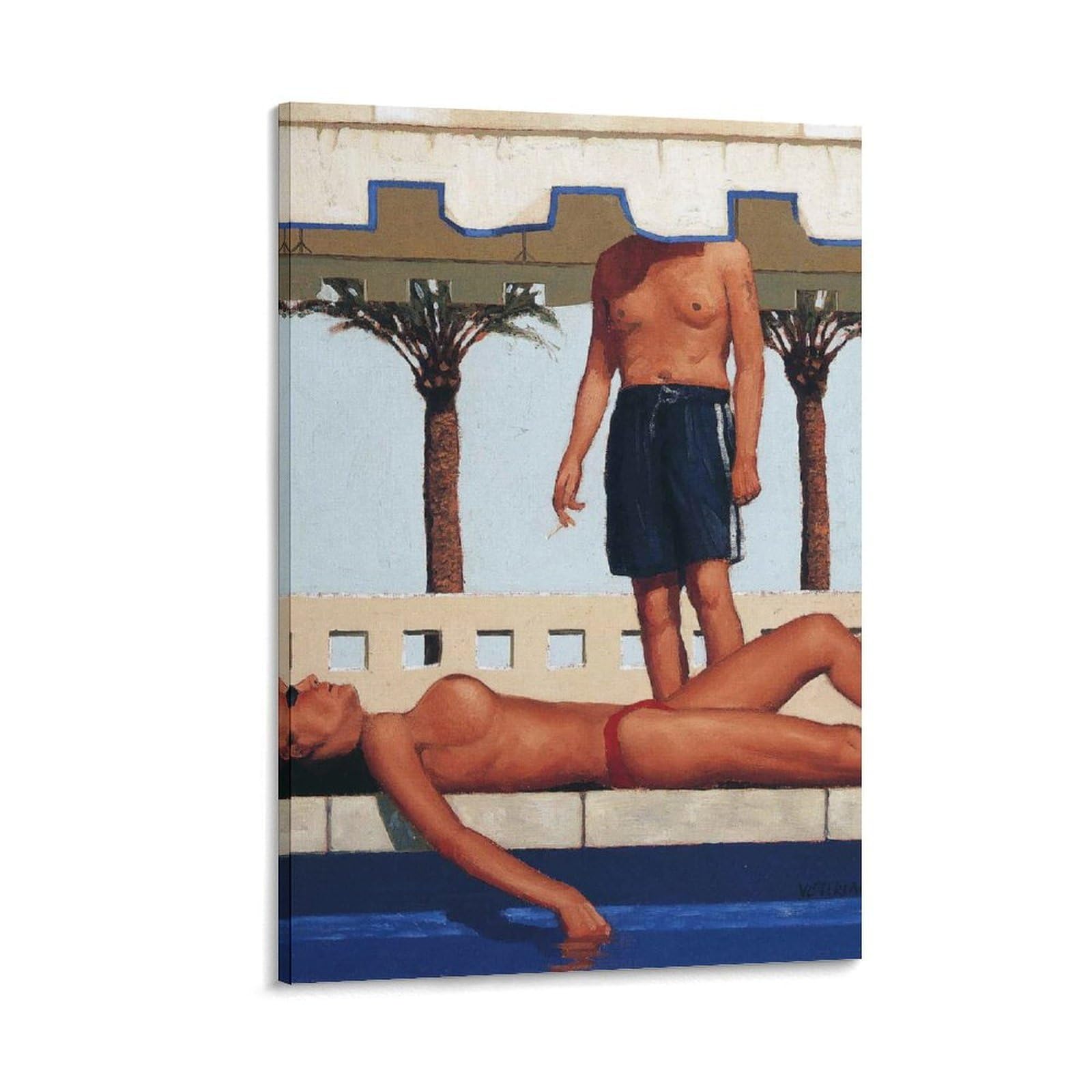 An Uninvited Guest by Jack Vettriano Wall Art Prints Poster Artworks Picture Print Wall Art Painting Canvas Decor Home Decorative 24x36inch(60x90cm) — image 1