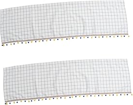 Garneck 2 Peças Cortina Pequena Para Janela De Porta Cortinas De Janela De Porta Cortina De Camada De Cozinha Cortinas De Parede Meia Janela Meia Cortina Painel Pólo Bolsa Cortina De