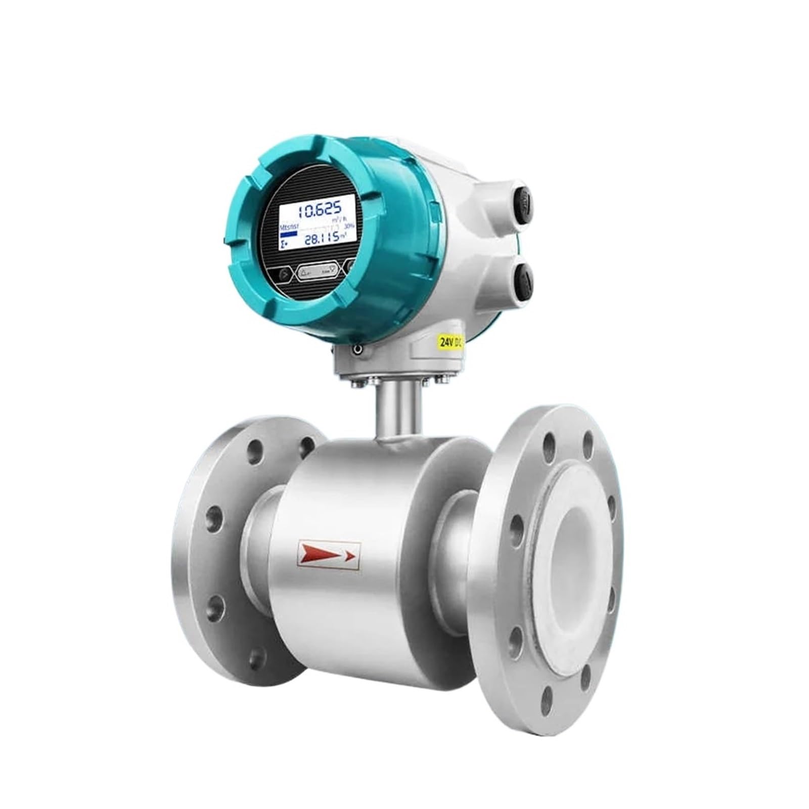 Stainless Steel Carbon Steel Big Size Electromagnetic Flow Meter High Accuracy Sewage Liquid Flowmeter(DN80 Standard)