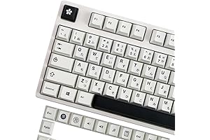 Premium PBT Minimalist Keycaps: Sleek and Durable Typing Experience