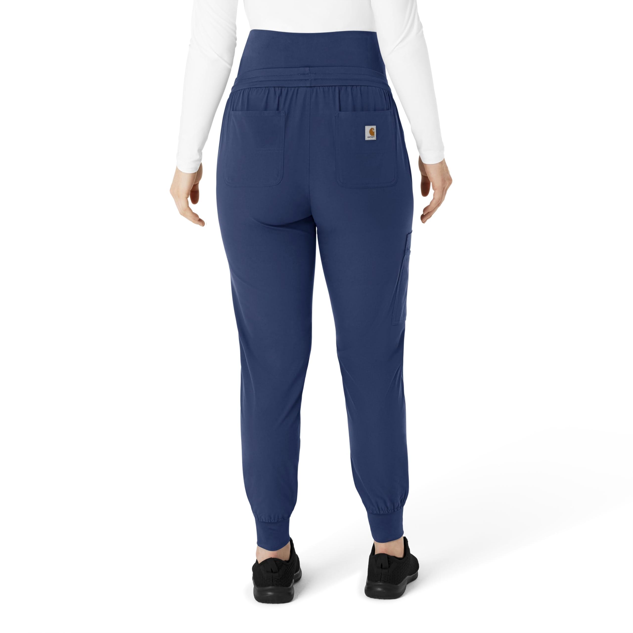 Carhartt Women's Maternity Jogger Scrub Pant - Navy, XS