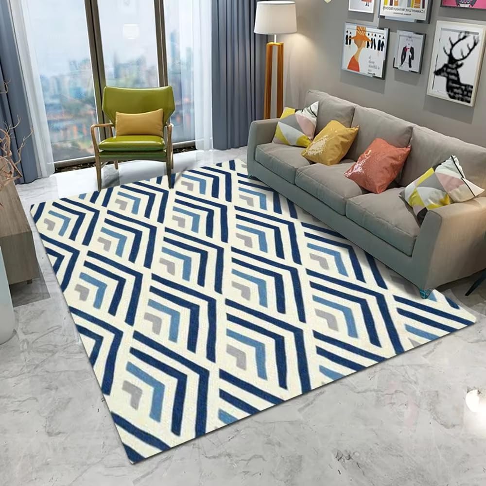 Tapis de salon scandinave 60x170 cm antidérapant pour table basse