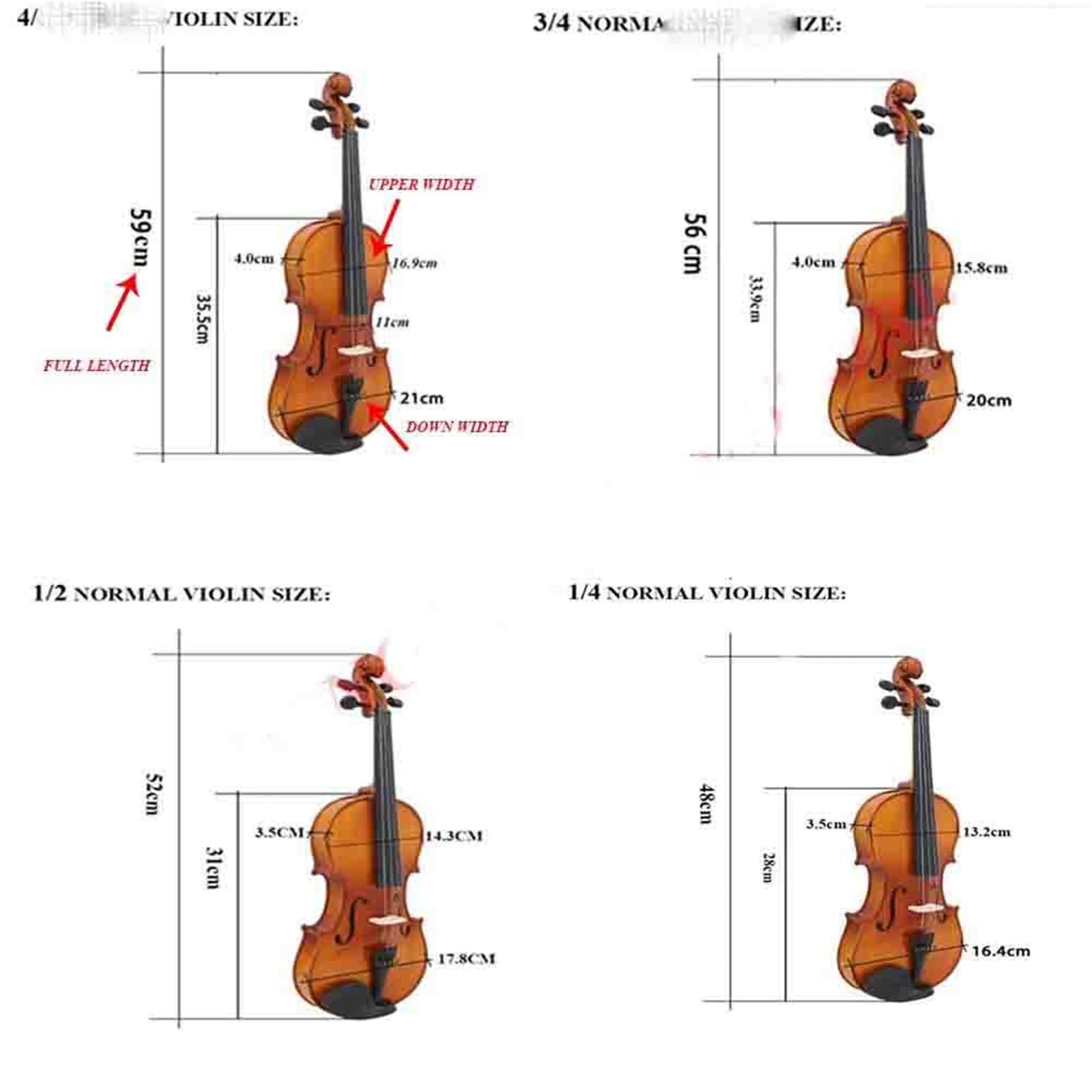 Accesorios Profesionales Violin Estuche Triangular De Espuma Para Violín Tamaño Completo Gris Accesorios Profesionales(1/8)