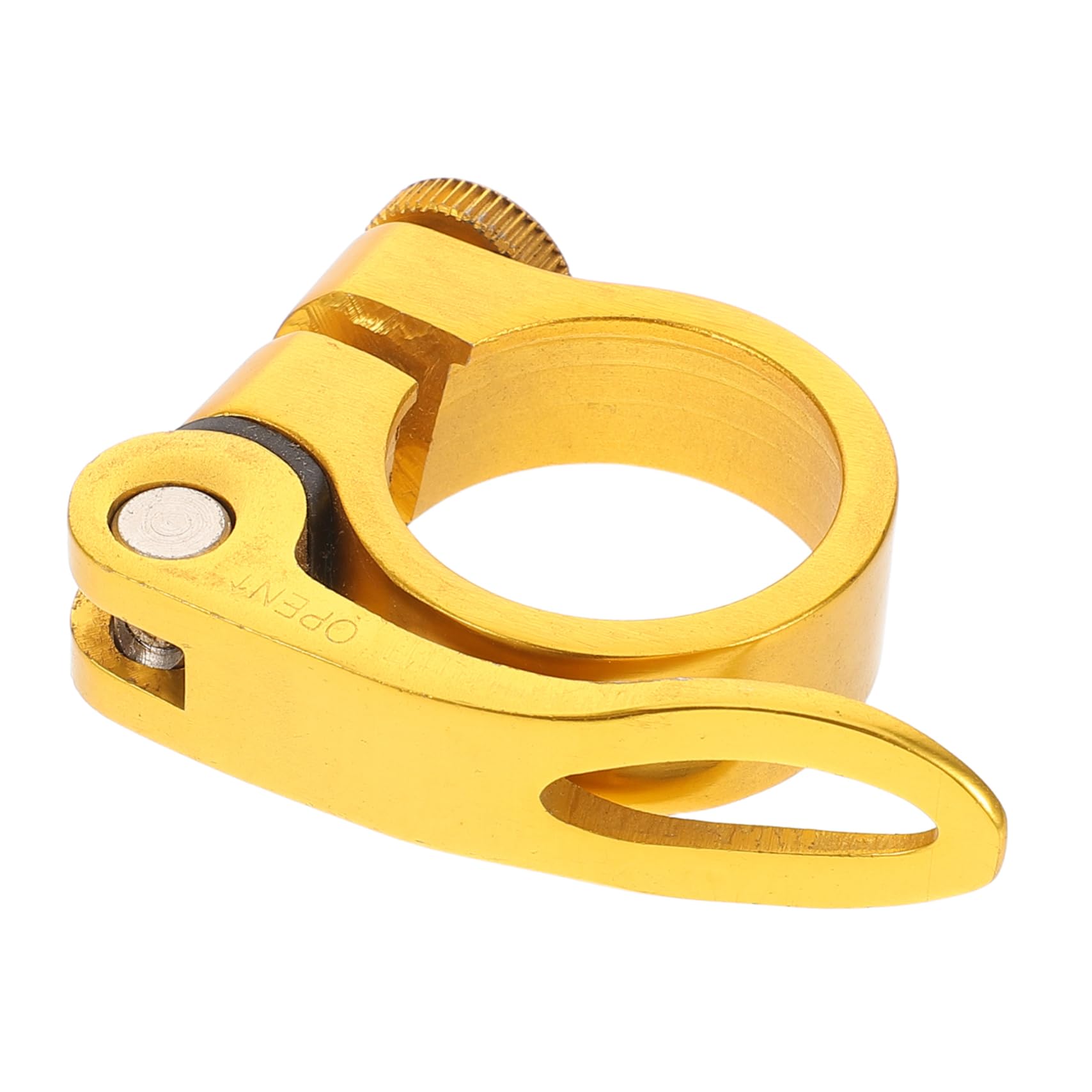 BESTonZON Bike Quick Release Seat Post Clamp Aluminum Alloy Collar for Compatibility with Mountain and Road Bikes Secure Saddle Clamp for Quick Adjustments and Enhanced Stability
