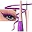 evpct 1Pcs Purple Liquid Eyeliner Makeup Waterproof Purple Eye Liners for Women, Eyes Wing Eyeliner Stamps Shapes Colored Eyeliner delineador de ojos a prueba de agua contra el agua blanco para ojos