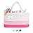 luxury little Diaper Caddy Organizer for Changing Table, Baby Diaper Basket, Portable Storage Basket, Wipes, Car Organizer, Nursery, Baby caddy (Pink)