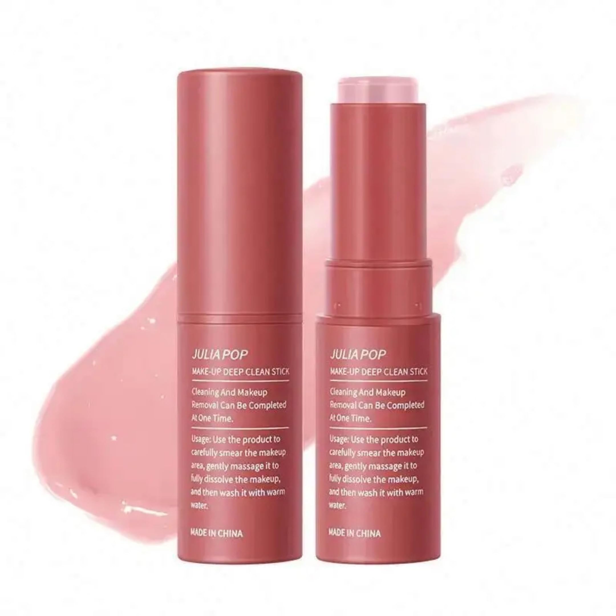 NIKITA.VIVIMakeup Deep Clean Stick, Deep Cleaning & Refreshing Face & Body Makeup Remover Stick Oil, Moisturizing Make-Up Lipstick Remover Sticks, Face Cleanser Balm 7G