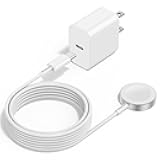 Upgraded Apple Watch Charger, Magnetic iWatch Fast Charger to USB C Cable 6ft with USB C Charger Block for iWatch Series Ultra/9/8/7/6/SE/SE2/5/4/3