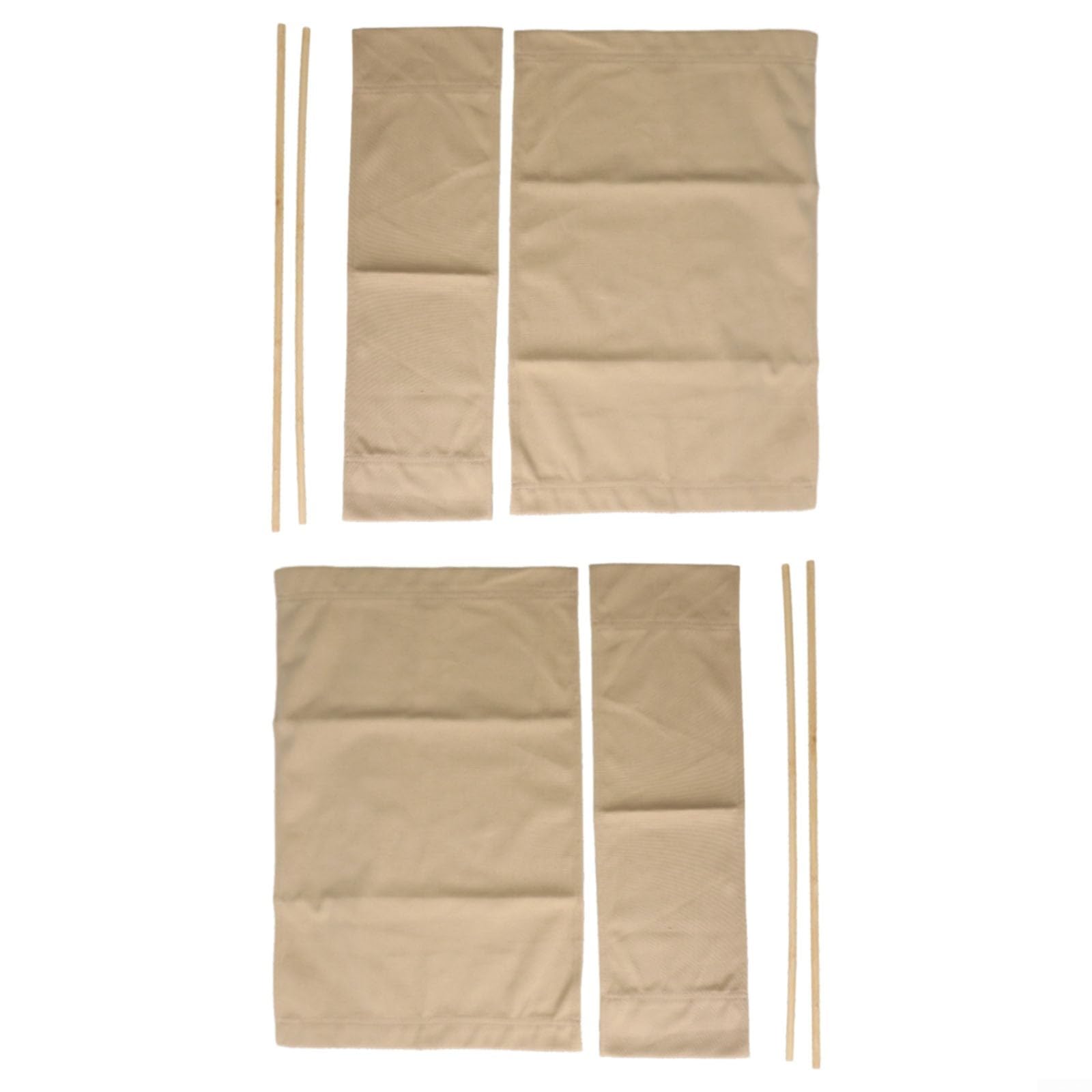 Set di coprisedili di ricambio per sedia da regista, in tela, pieghevoli, con accessori, per mobili da esterno e patio (kaki)