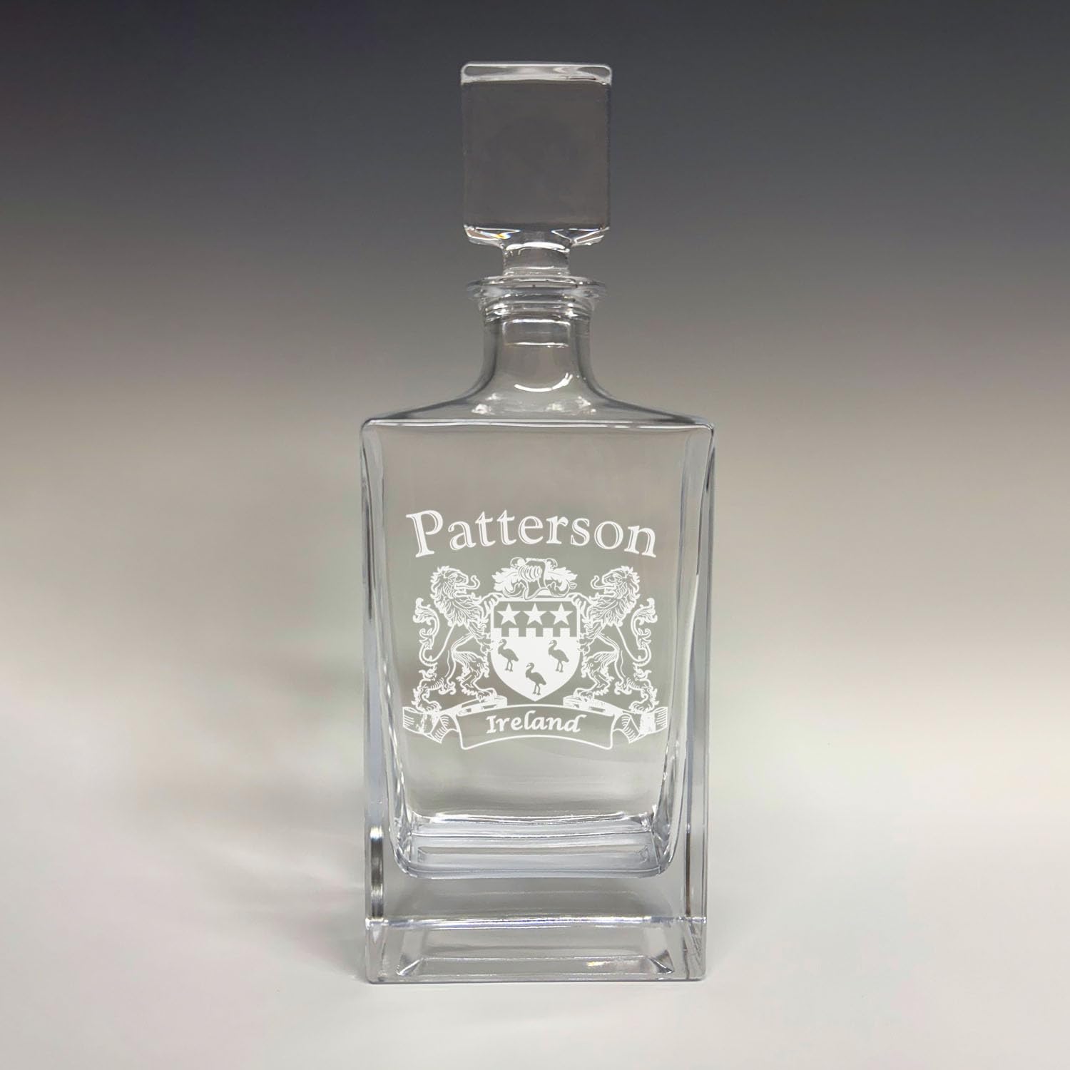 Patterson Irish Coat of Arms Deluxe Whiskey Decanter