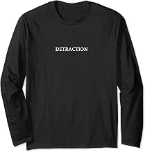 DETRACTION English Word Apparel Long Sleeve T-Shirt