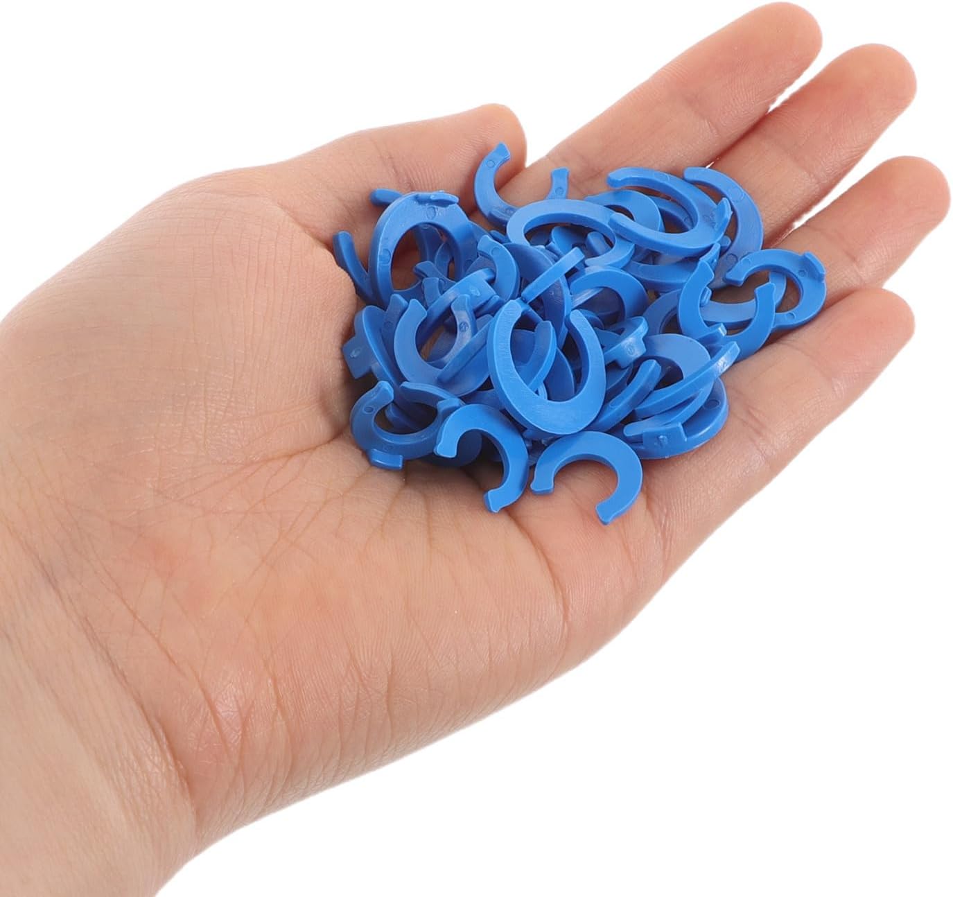 Locking Clips Plastic Blue 200pcs for Water Filter Fittings Quick Connector Clips Secure Connection and Versatile Compatibility Accessories for Water Purifier and Filtration System