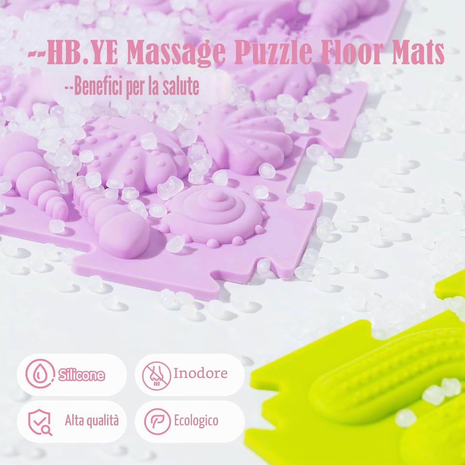 Tavole Sensoriali per Esplorazione Multisensoriale 6 Pezzi - Tappeto Massaggio Bambini Autistici - Puzzle Giocattoli Tattili