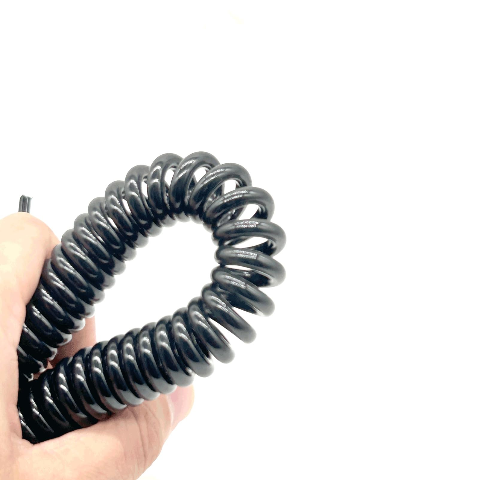 5-żyłowy kabel sprężynowy, zwijany, 20 AWG, elastyczne połączenie, 0,5 mm², elastyczny poliuretanowy kabel sprężynowy elastyczny (stretch 3 metry)