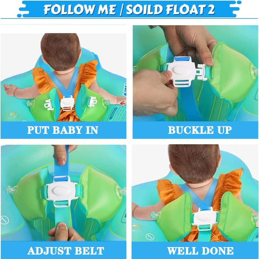 Baby Schwimmring mit Sonnendach Abnehmbaren,Schwimmring mit Sonnenschutz Verstellbare,Aufblasbarer Schwimmreifen Baby,Schwimmtrainer Float für ab 3-36 Monate
