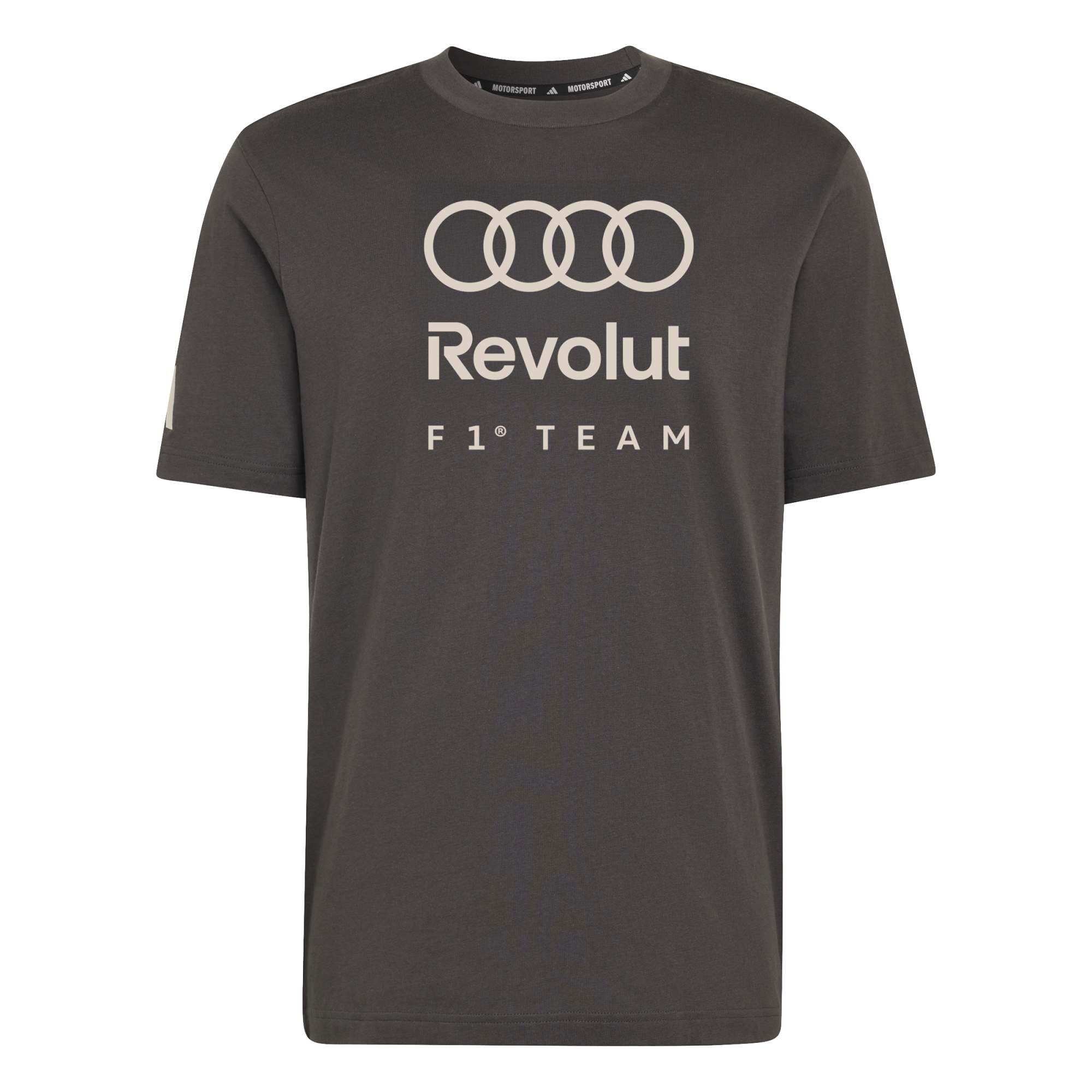 Adidas Men's Noir Audi T-Shirt Formula One Team Dna Graphic