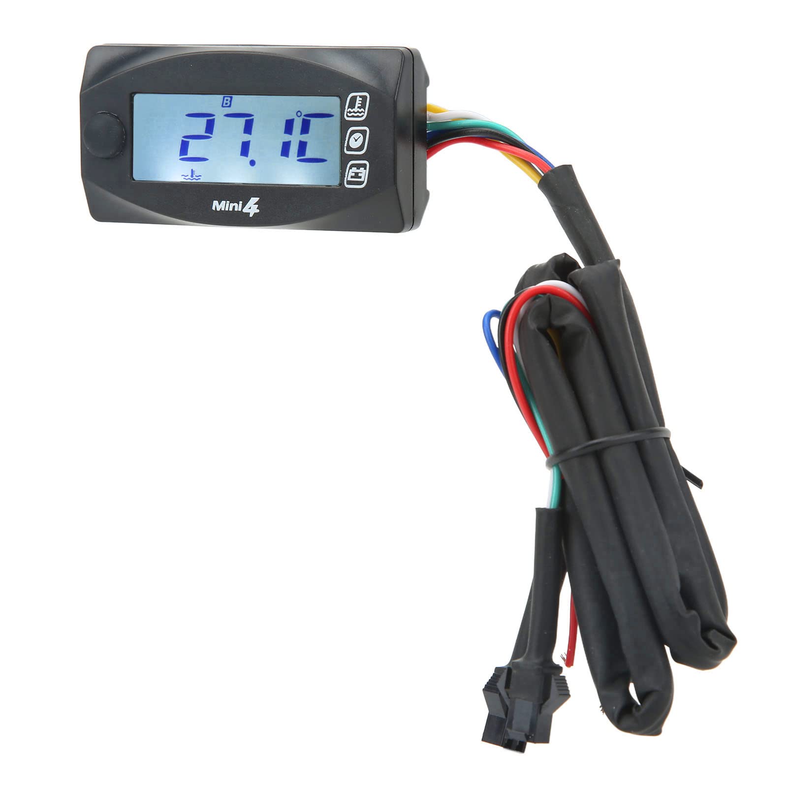 Termómetro para Motocicletas, Fácil Instalación Pantalla Digital Uniforme para Advertencia de Sobretemperatura en Motocicletas (M20*1,0)