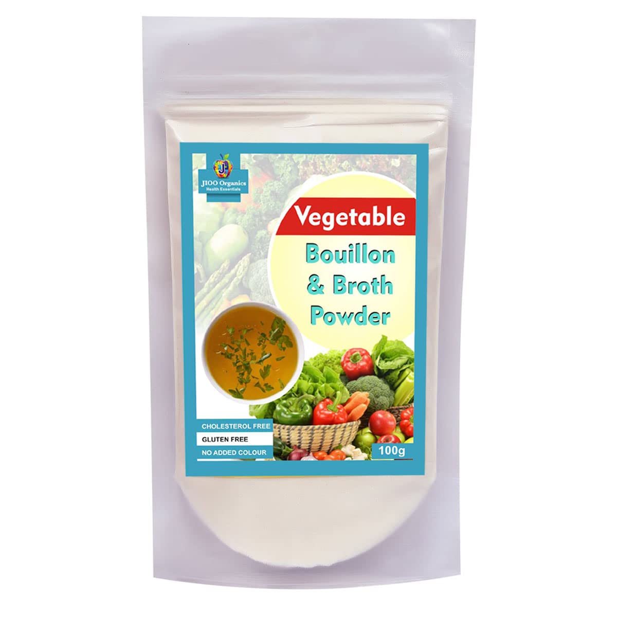 J Organics Vegetable Bouillon & Broth Powder (शोरबा पाउडर) Easy Cooking Essentials For Soup Veggies Curries Rolls Salads (100g) (B09MWC9BJN) Amazon Price History, Amazon Price Tracker
