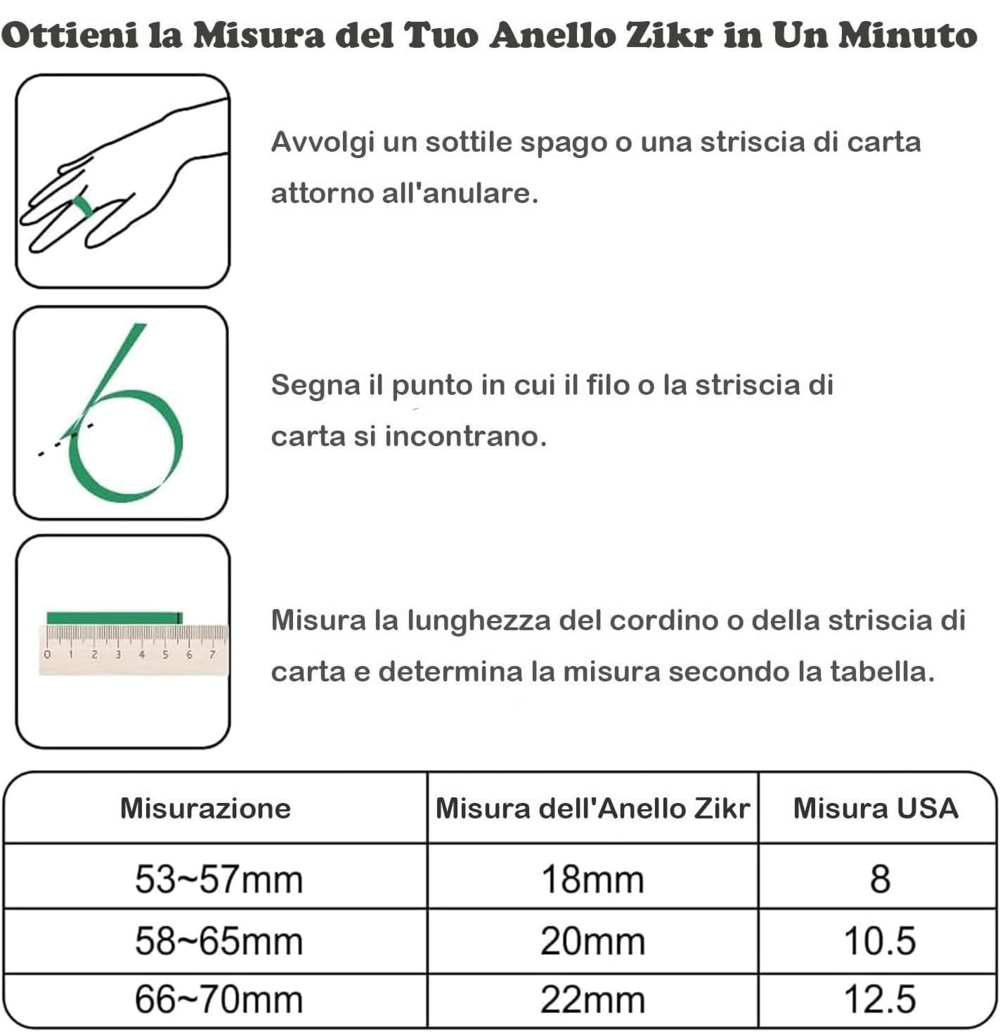 Anello Smart Tasbih, Contatore Preghiere, Clicker Digitale, Ricaricabile, Dito, Nero, 18mm