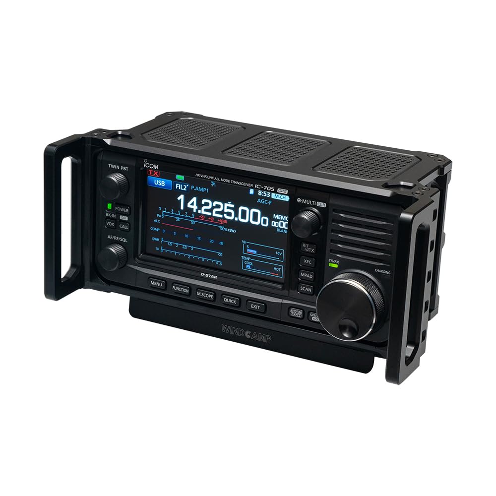 【美品】ICOM IC-705 Wind Campクレードル付き ICOM IC-705用スタンド WINDCAMP ARK-705 SHIELD 【公式通販】