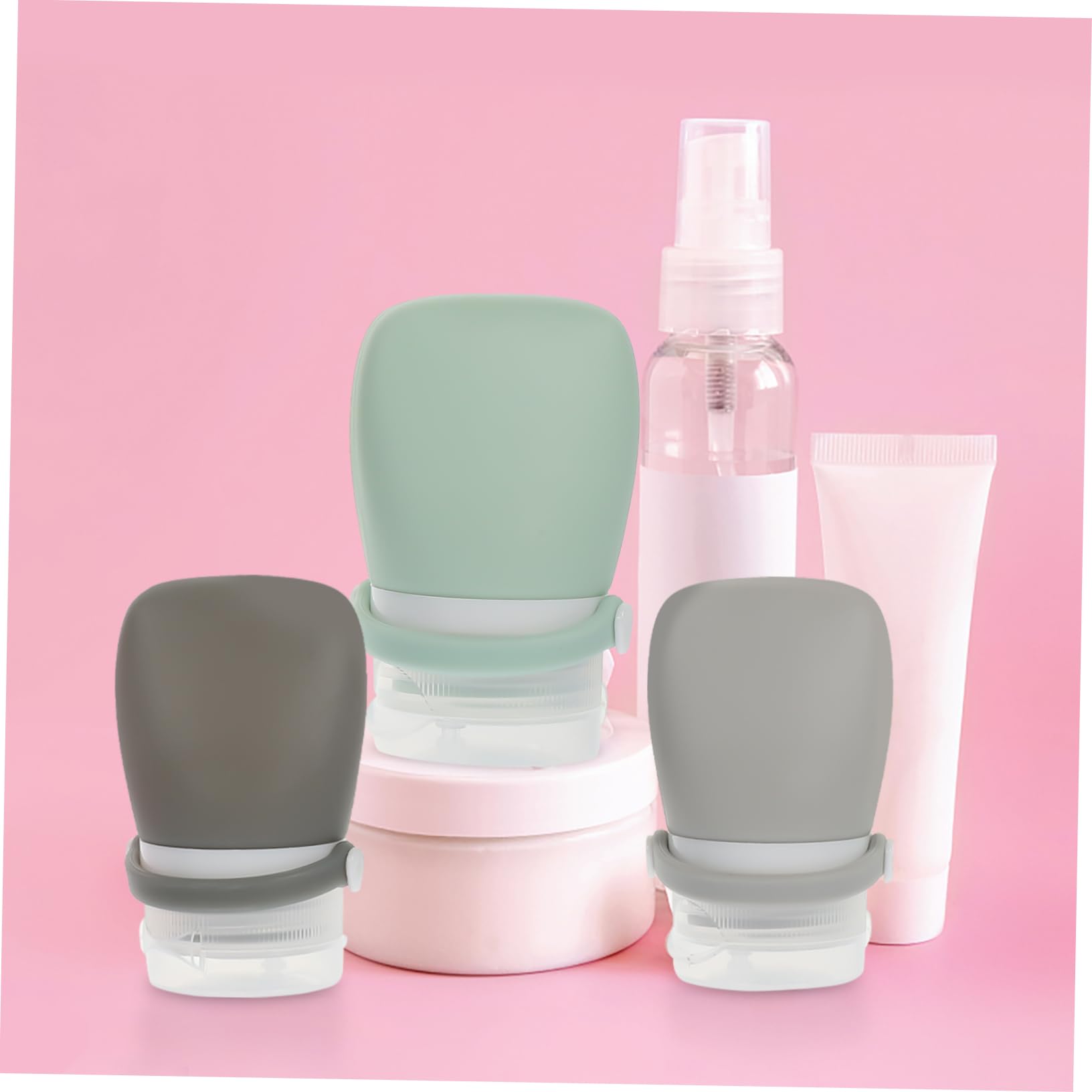 FRCOLOR Lot de 20 flacons de rangement pour lotion de voyage, shampooing, anticaida, format voyage, portable, kit de voyage, bouteille de shampoing, bouteille de voyage