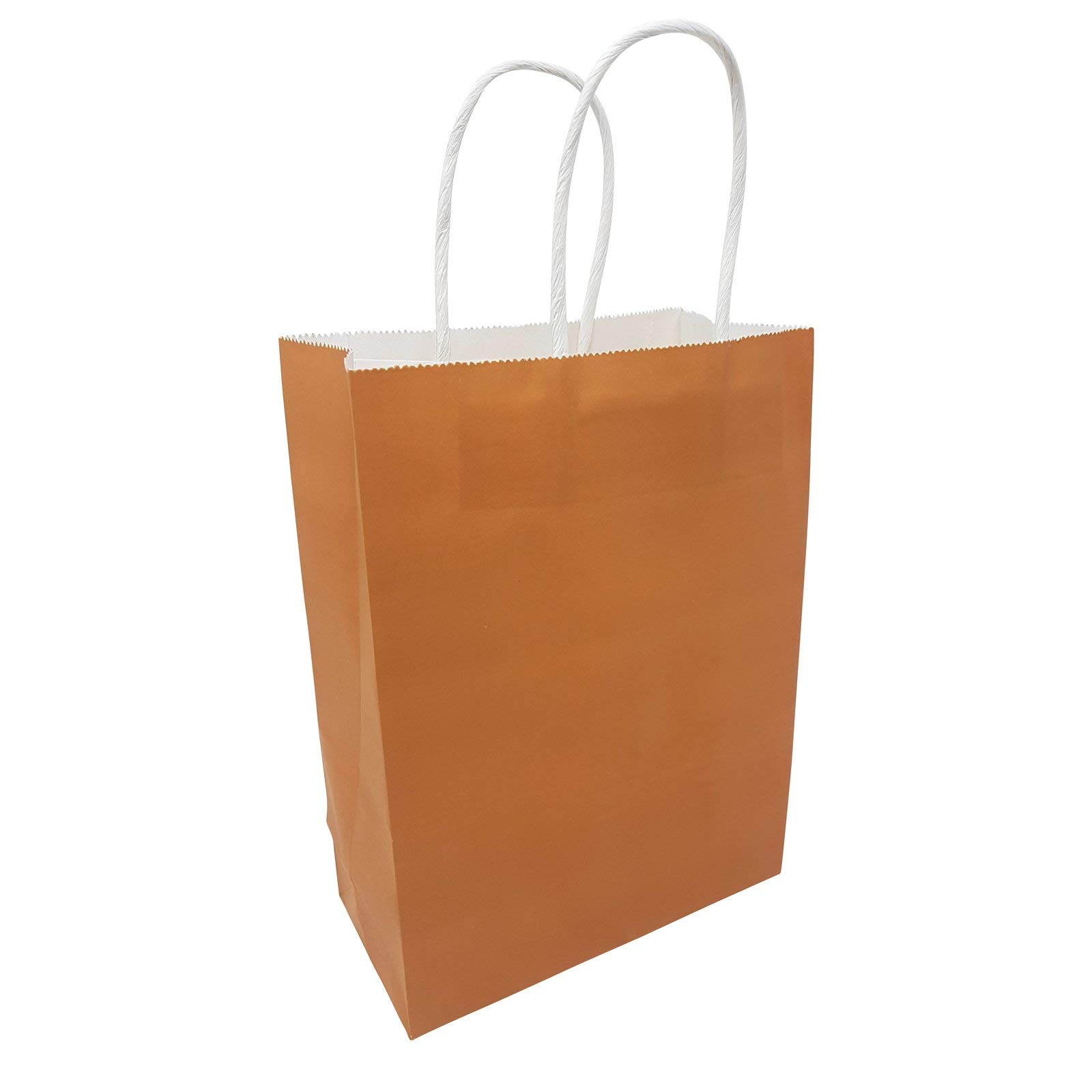 Picture Perfect Party Kraft Paper Bags with Handle [Gold, Pack of 48]