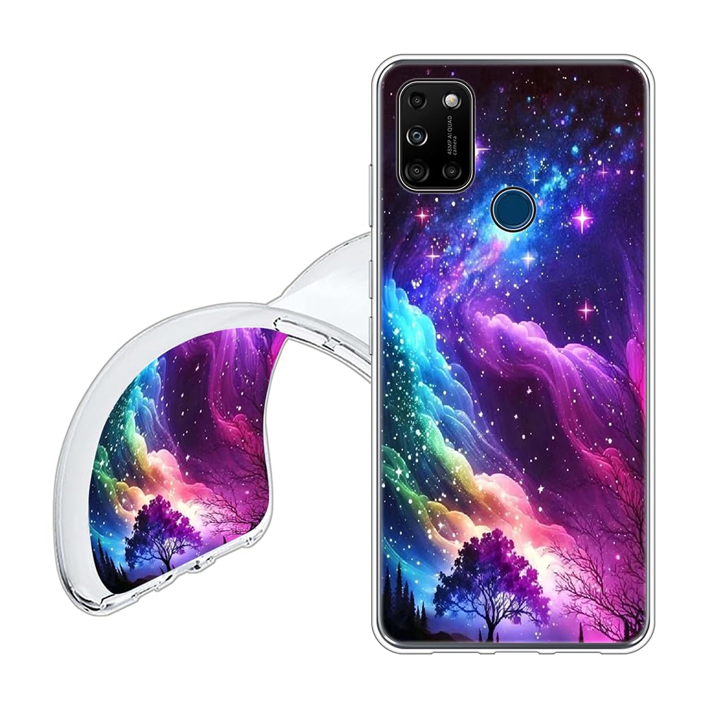 Custodia Per Huawei Nova 8i 4G Con Design Girasole - Cover In Silicone Morbido TPU Trasparente, Antiurto E Antigraffio - 2