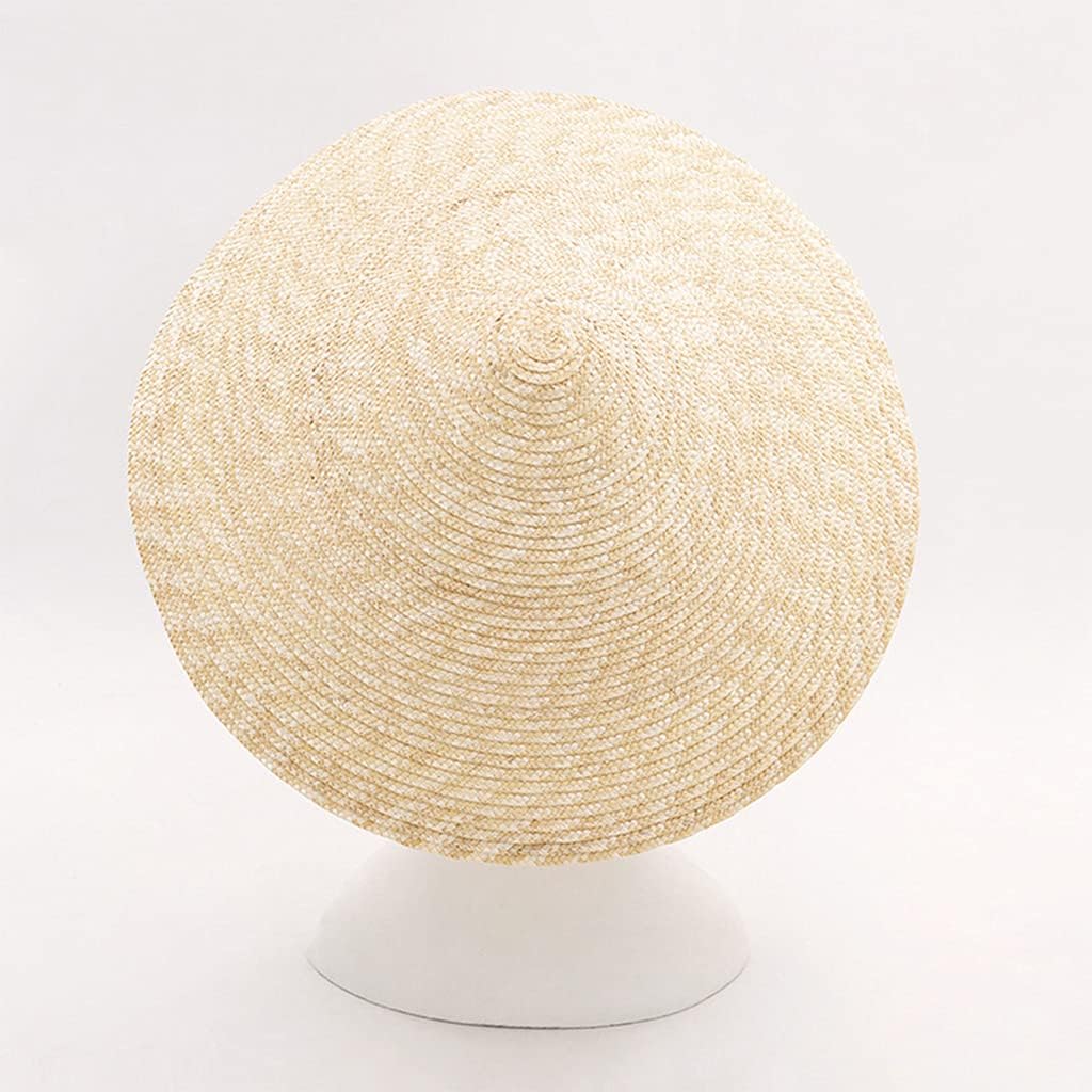 Cone Hat Women's Large Brim Straw for Sun Hat Traditional Oriental Straw Cone Hat Garden Fishing Hat with Chin Strap, Adult Model