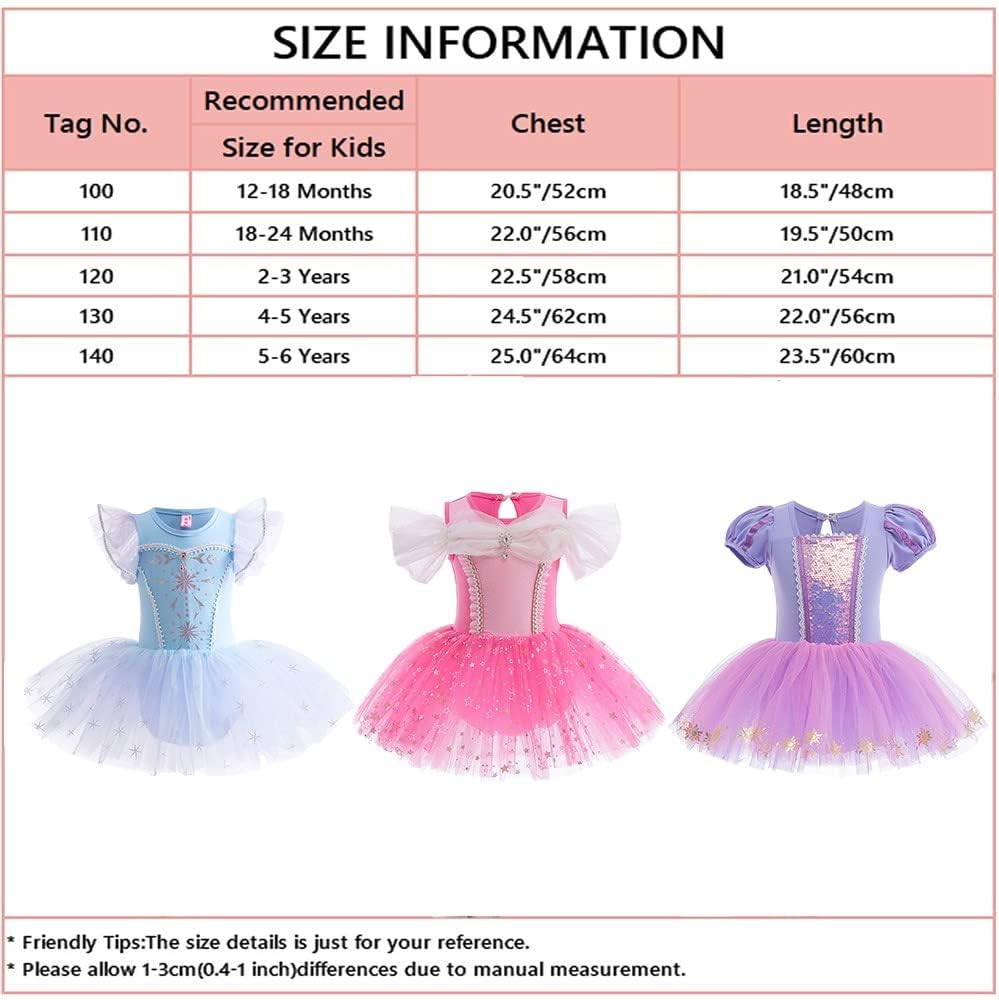 ベビー ガールズ プリンセス レオタード バレエ ダンス スカート チュチュ ダンスウェア ハロウィン クリスマス 誕生日 パーティ