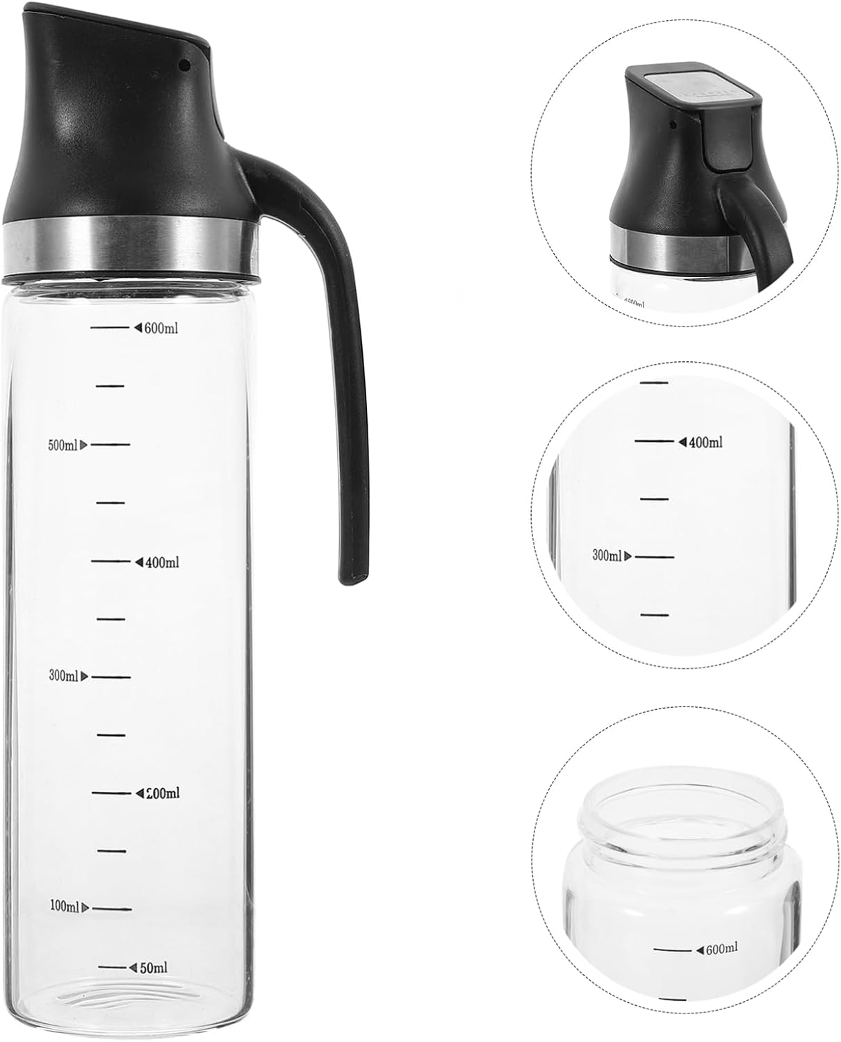 SOLUSTRE Quality Crafted Oil Bottle Auto Open Close Kitchen Dispenser Oil Spray Bottle Sturdy