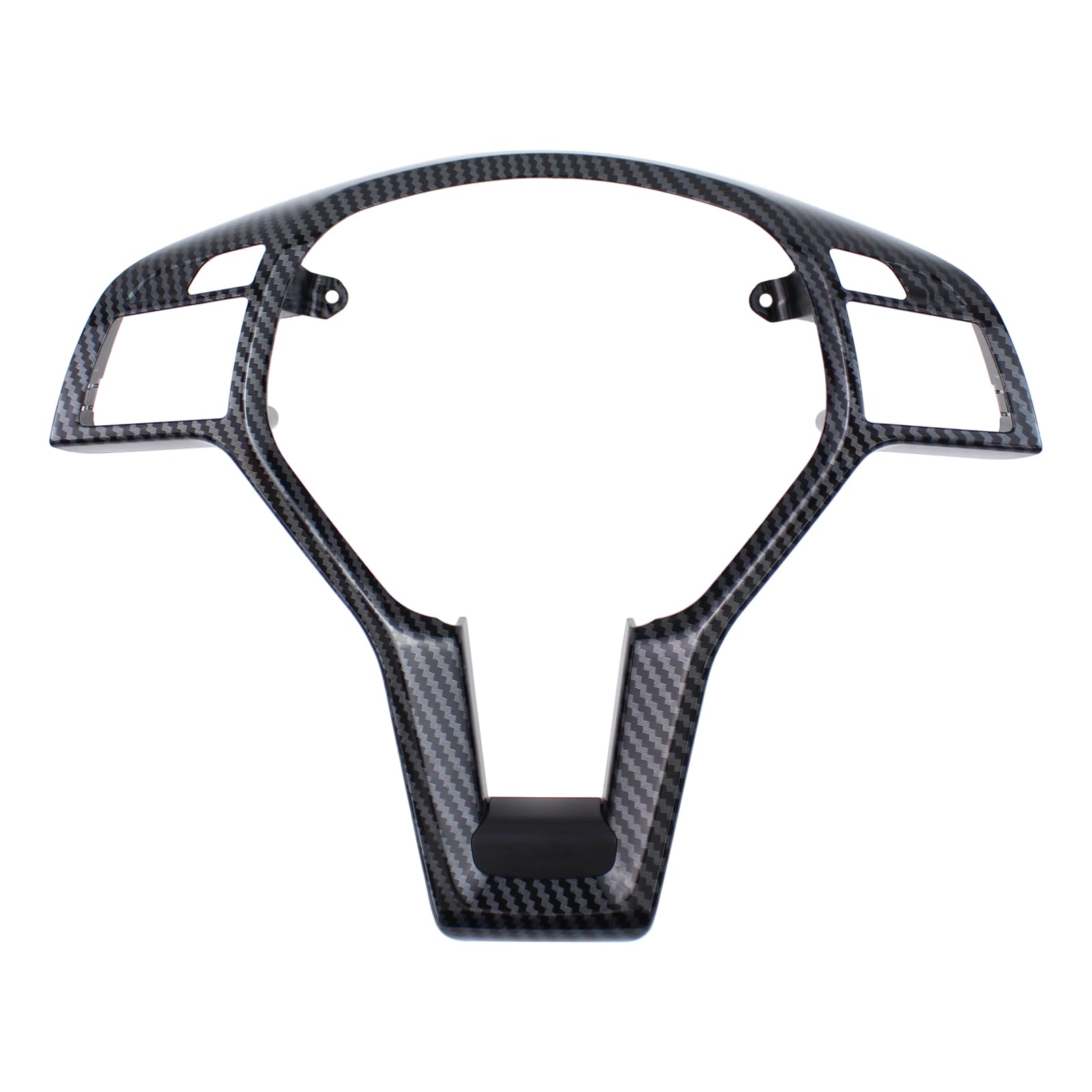 Steering Wheel Trim Cover Carbon Fiber Style for Mercedes C250 C350 C63 AMG E63 AMG 2012-15, C300 2012-14, CLA250 CLA45 AMG 2014-19, E250 E63 AMG S 2014-16, E350 2012-16, E400 2013-17, E550-image-29