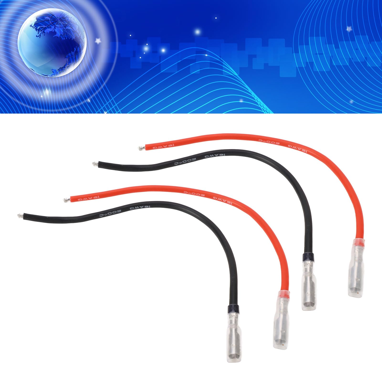 10 Stks RC Motor Kabel, RC Borstel Motor 4mm Banaan Stekkers Connector Verlengkabel Draad 16AWG Siliconen Draad Voor Axiale Scx10, voor Redcat Gen8 RC Motor Modelauto