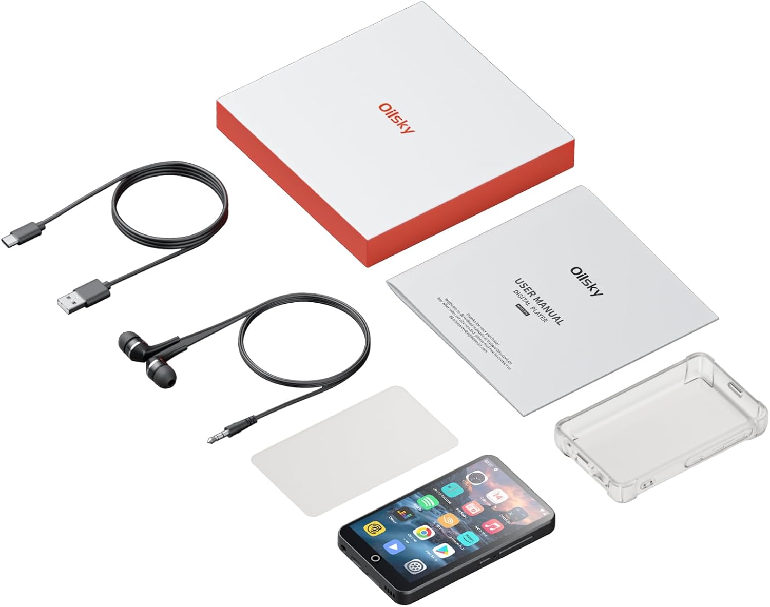 Oilsky 80GB MP3 Player with Bluetooth and WiFi, Mp3(Black) - Image 9