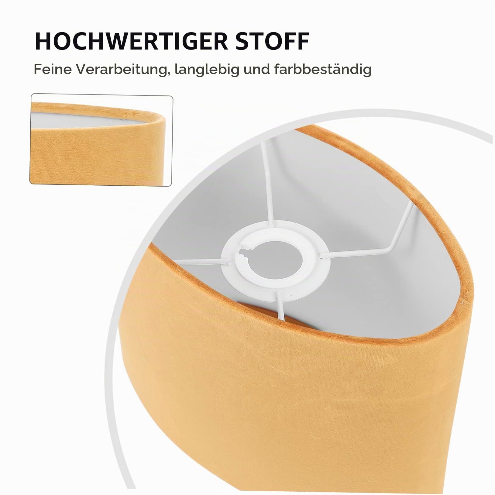 Holibanna Ovale Lampenschirm Aus Stoff Dekorative Lichtabdeckung Für Tischlampe Wohnzimmer Schlafzimmer Zubehör Installieren