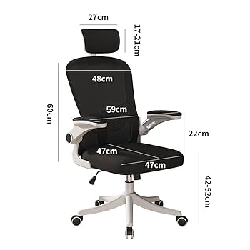 オフィスチェア3D跳ね上式アームレストヘッドレストランバーサポート約120° Amazon.co.jp: Huyatucol オフィスチェア 人間工学 腰楽ランバー