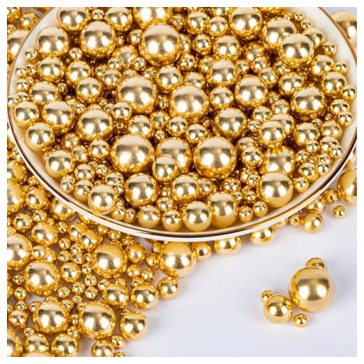 Twisweet Gold Edible Pearl Sprinkles 130g