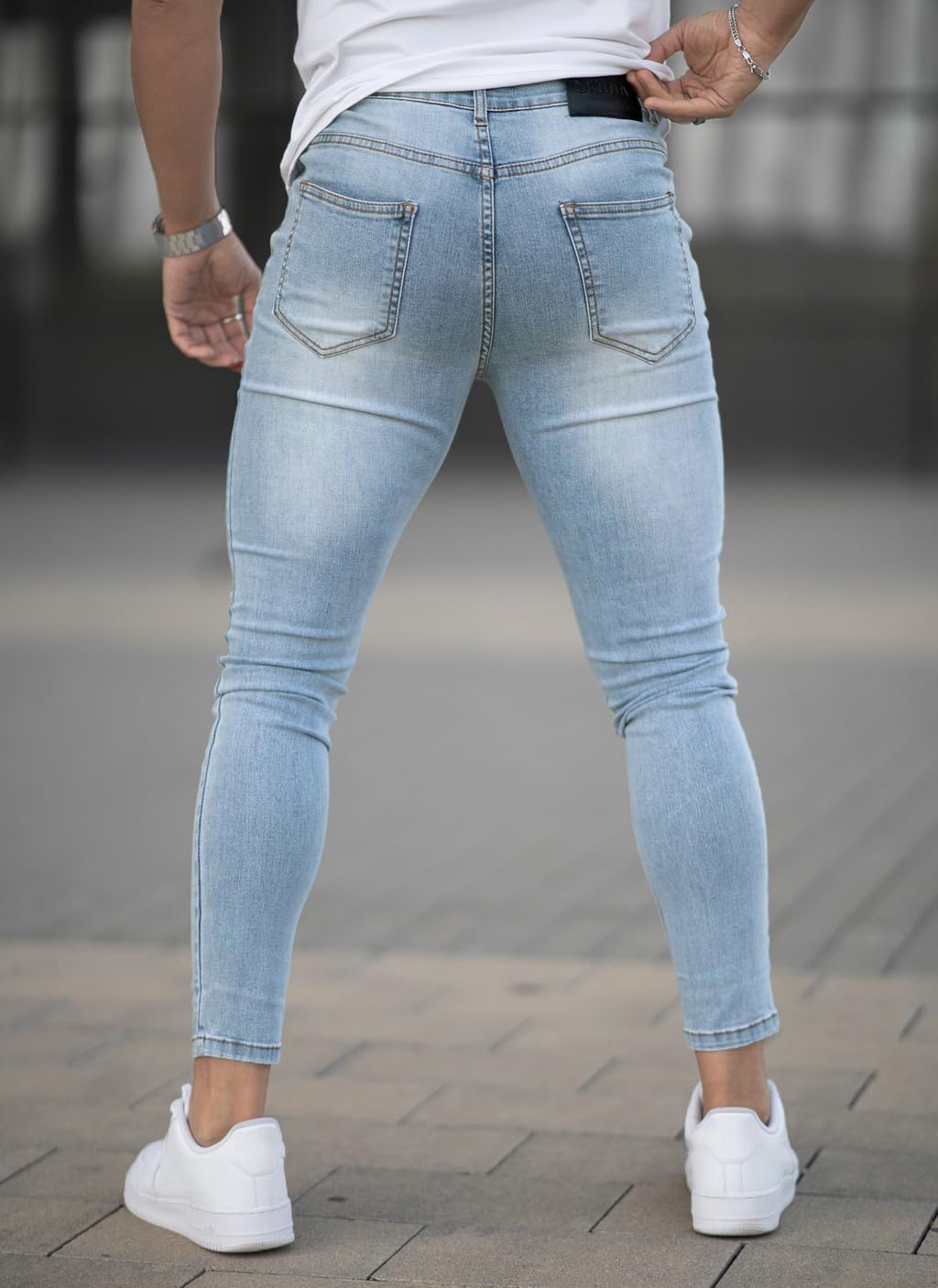 GINGTTO Mens Skinny Jeans Stretch Denim Jeans for Men - Image 4