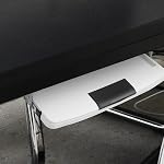 GANAZONO Desk Sliding Keyboard Tray Convenient with Stainless Steel Rails, Wear-Resistant Pp Plastic
