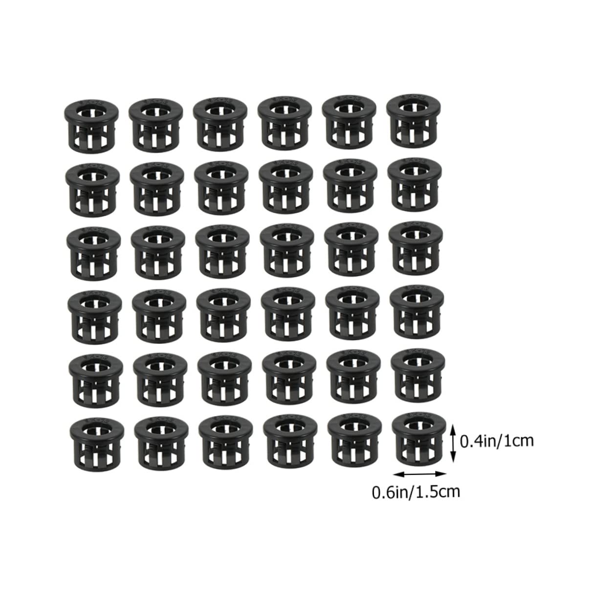 SOLUSTRE 200pcs Wire Pass Through Grommet Desk Cable Grommet Protector Snap Bushing for Power Cord