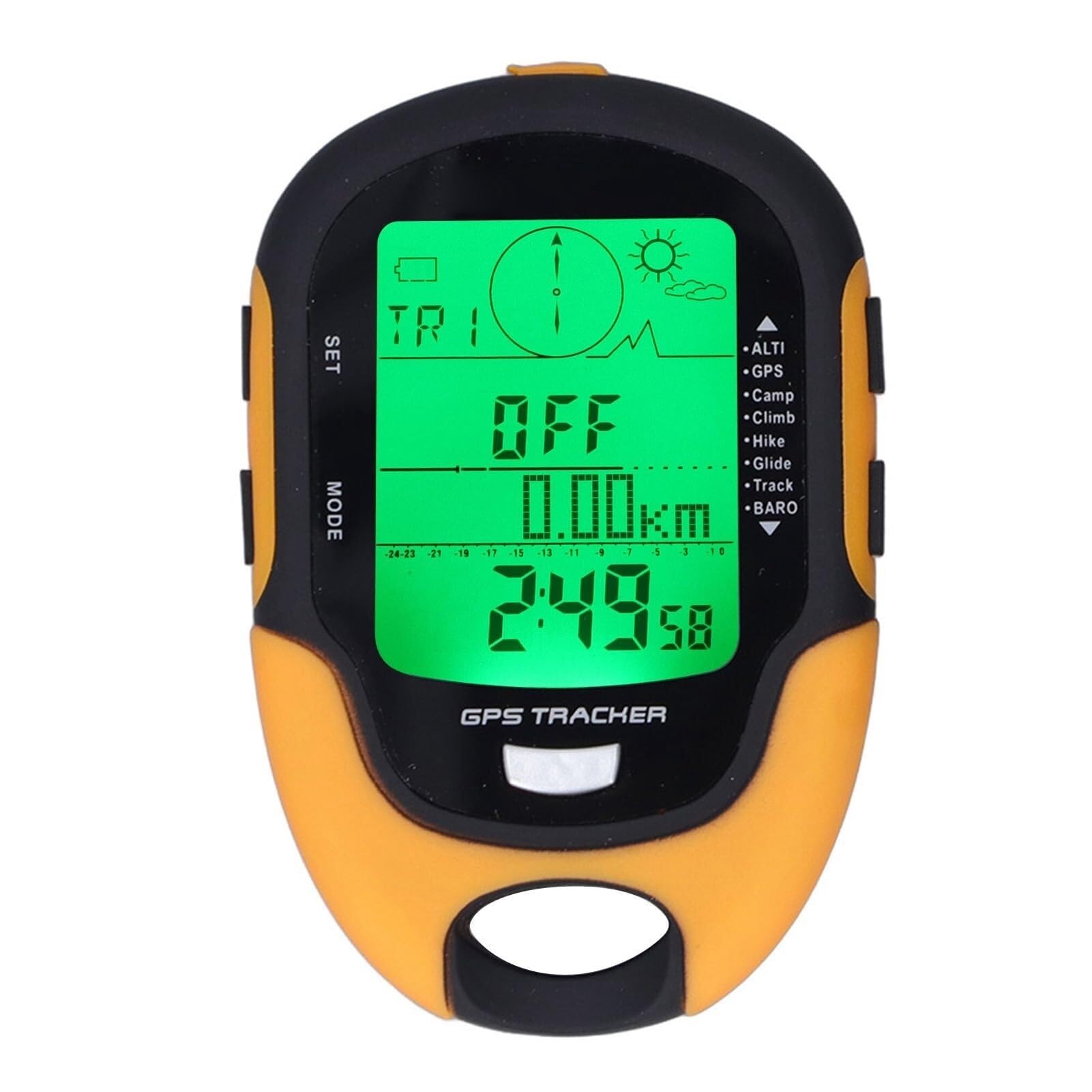 Relojes termómetro digitales LCD, medidor GPS multifunción, altímetro electrónico, barómetro, termómetro, higrómetro, brújula digital.