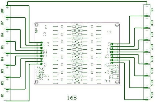 Miniatura 5 de 16S 5A 12S 14S Ecualizador activo 13S 15S Equalizador de grupo entero Lifepo4 Lipo Lto Litio Batería activa Transferencia de Energía Condensador de
