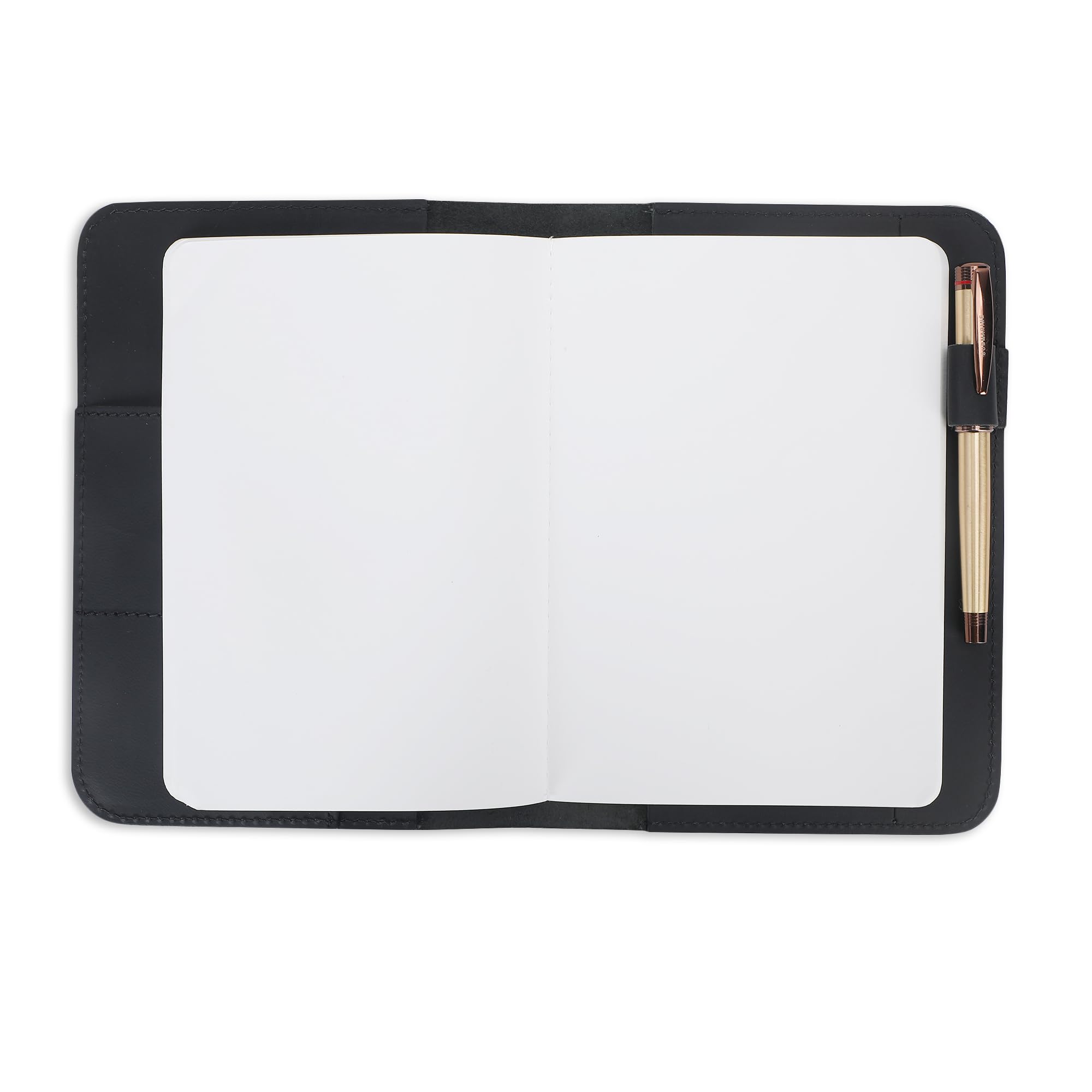 Funda de diario de cuero de 5.75 x 8.25 pulgadas, tamaño A5 mediana recargable, cuaderno de viaje encuadernado en cuero hecho a mano para escritores y viajeros, funda de cuero vintage,