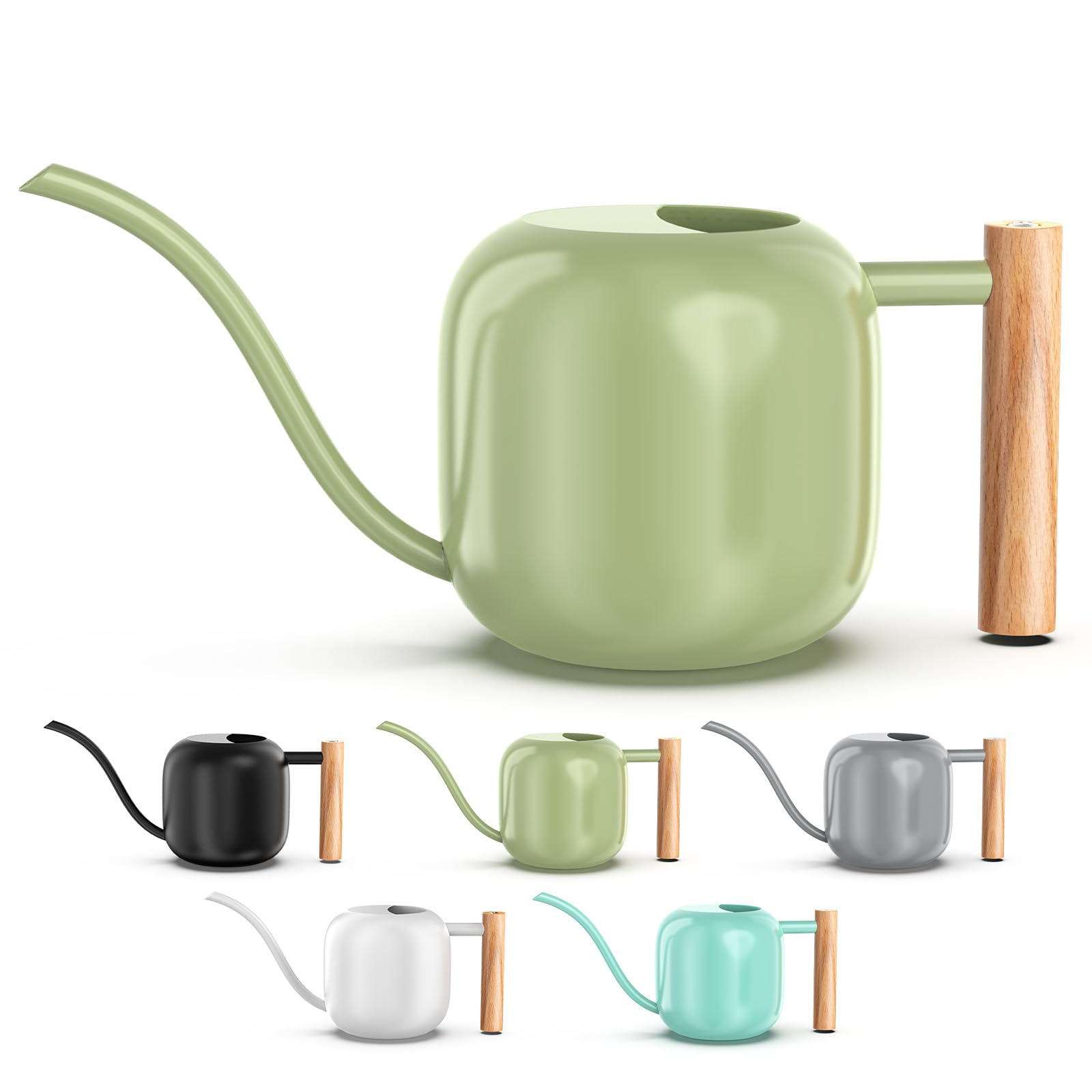 Green Moon Sage Green Watering Can